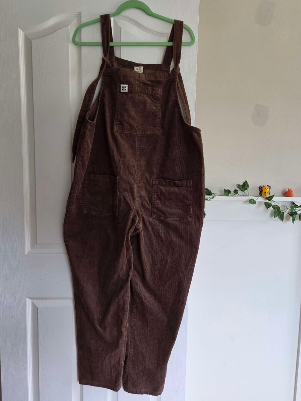 Lucy & Yak Brown Corduroy Tie Strap Overalls